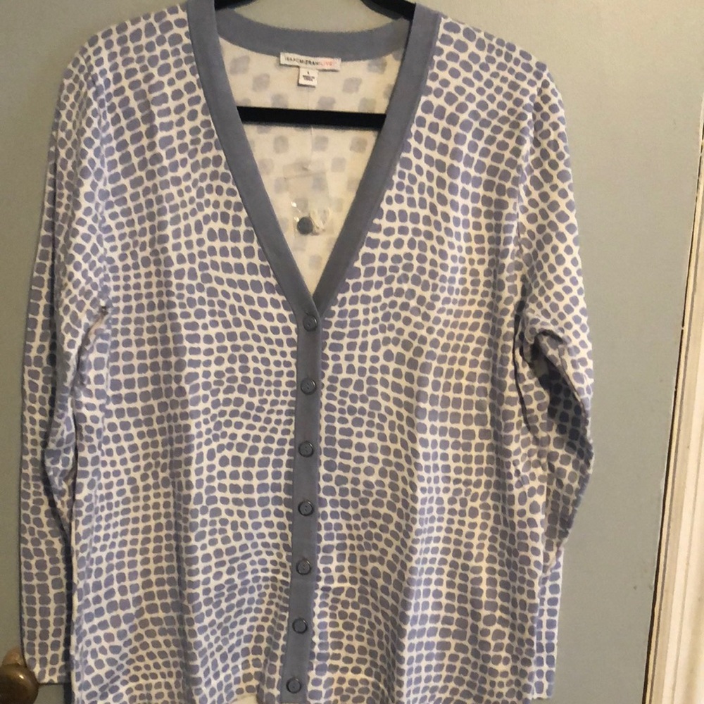 New Isaac Mizrah Live Cardigan Large